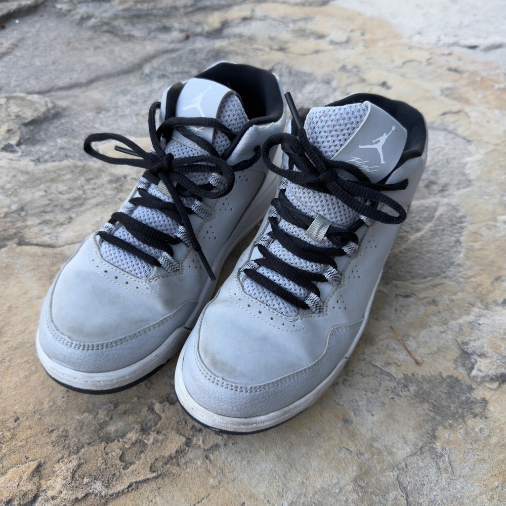 Nike Air Jordan Flight Origin 2 Gray White Black 705161-001 Kids Size 3Y
